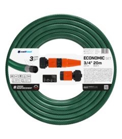Поливальний набiр ECONOMIC 3/4” 20м + набір фитингов BASIC