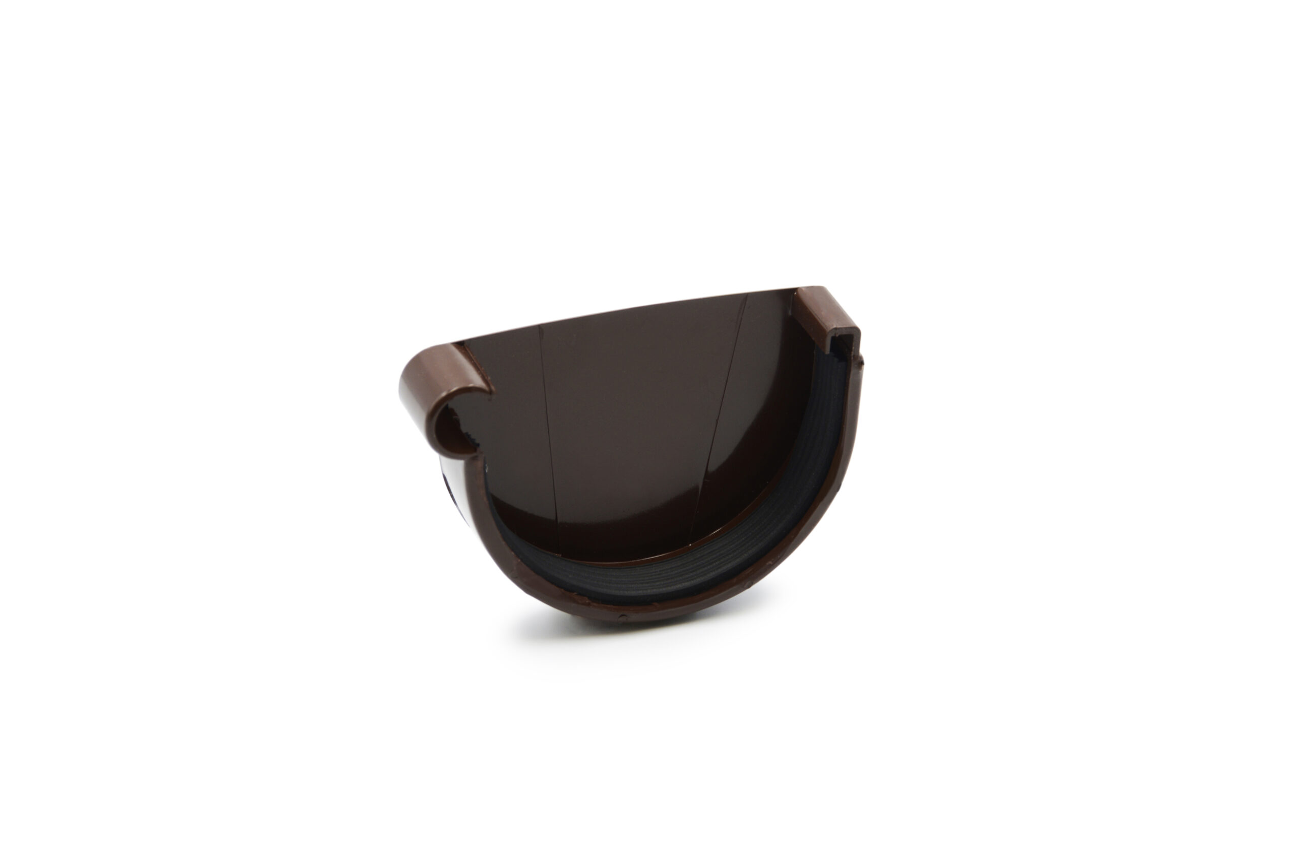 Заглушка ринви ліва коричнева   90мм RainWay