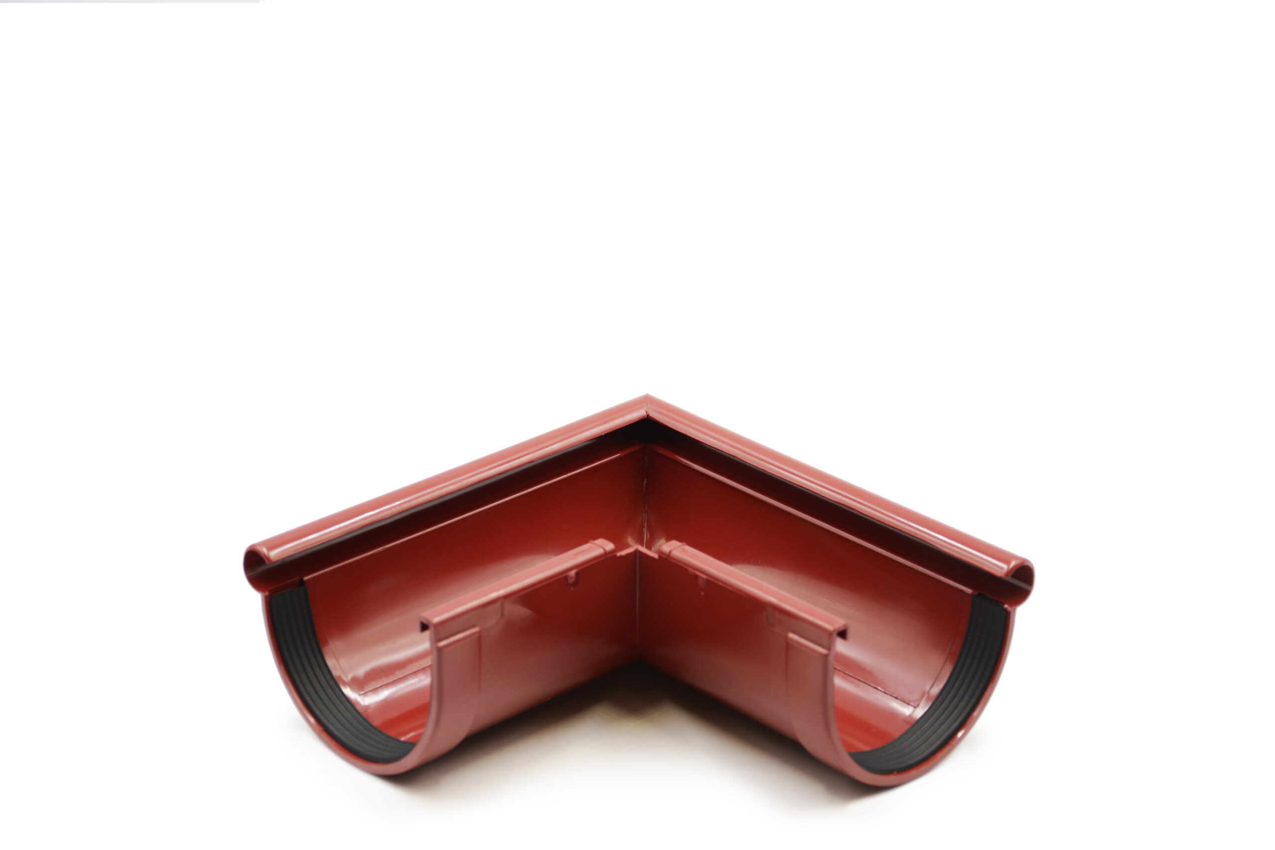 Кут ринви зовнішній 90° червоний 90мм RainWay