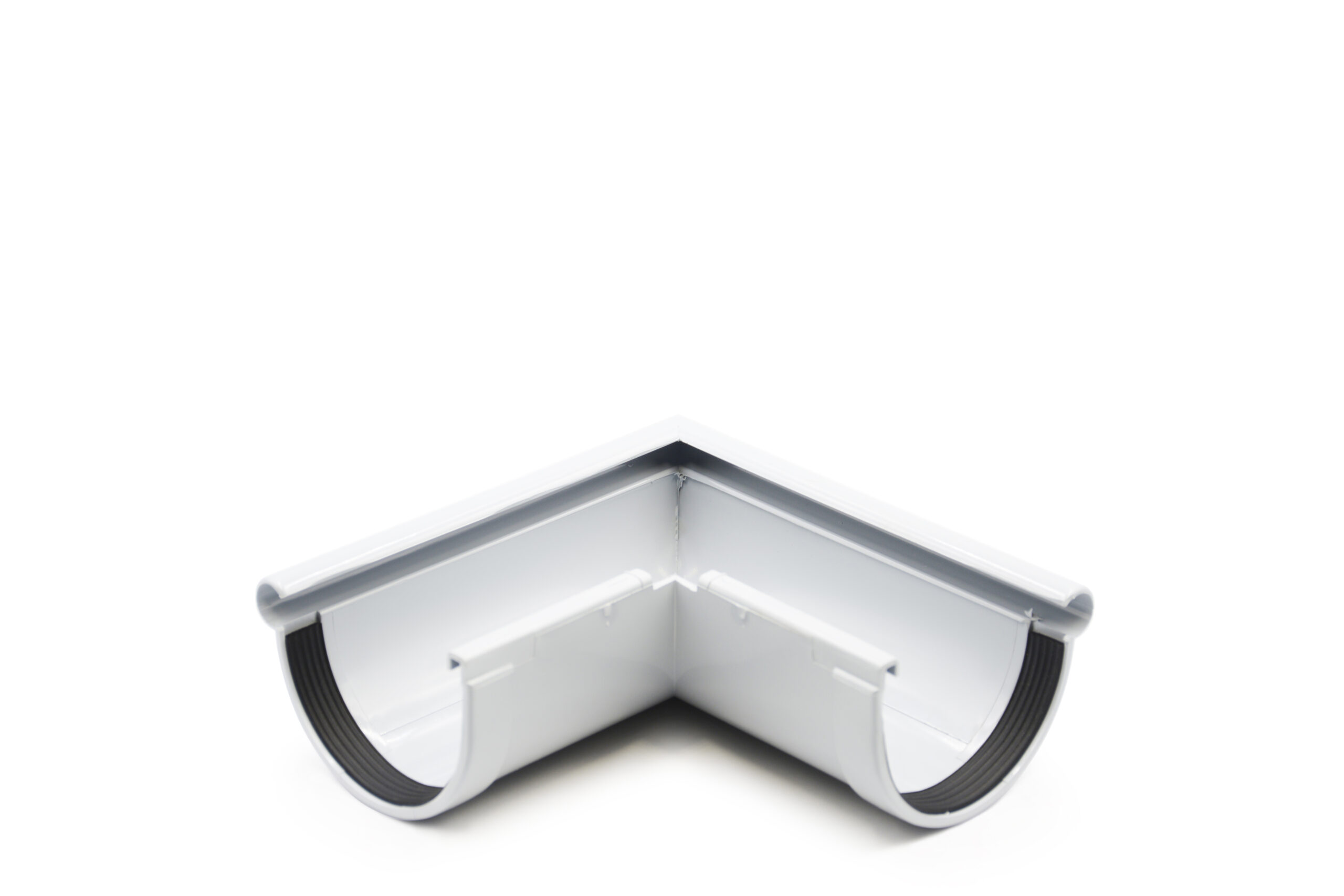 Кут ринви зовнішній 90° сірий 90мм RainWay