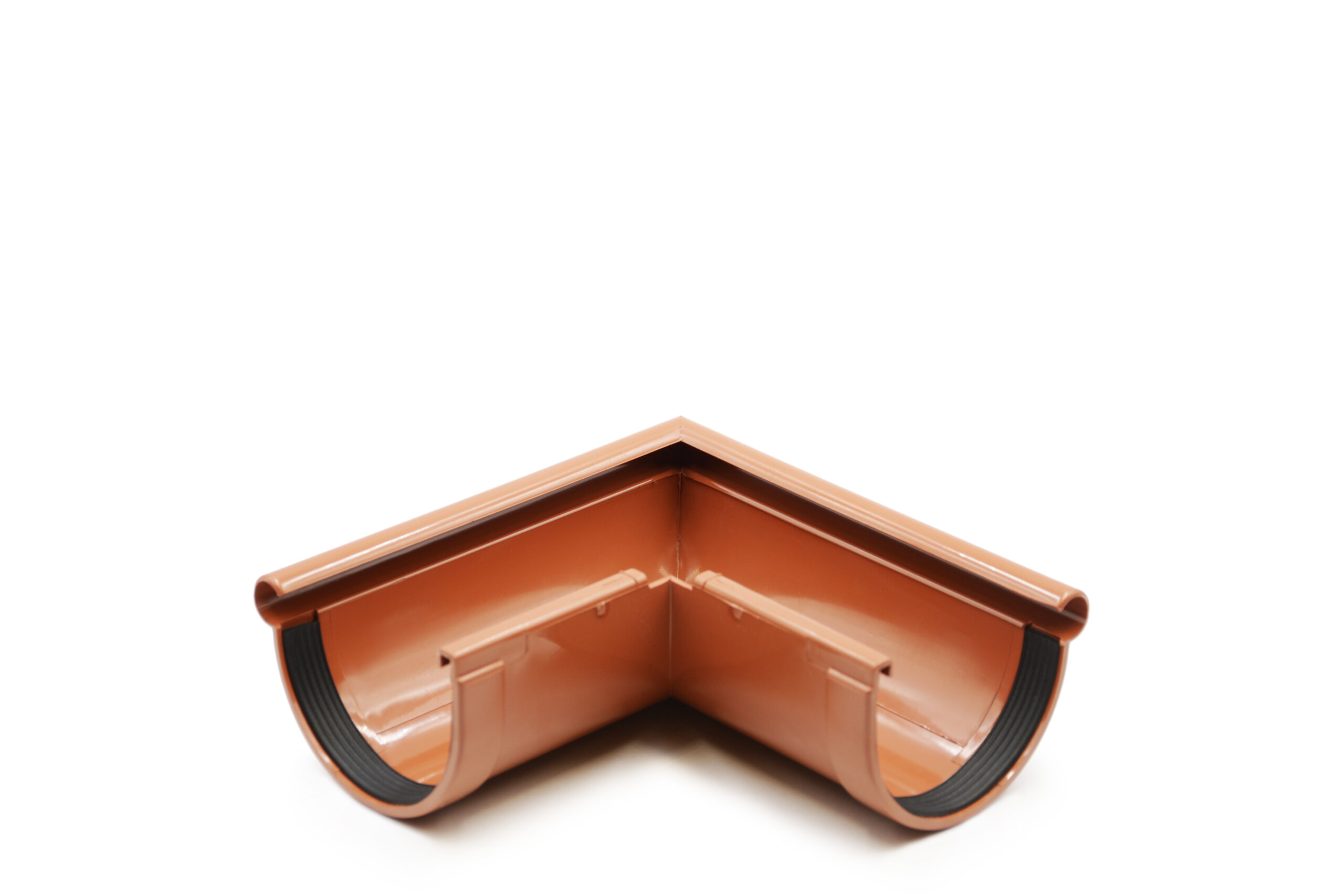 Кут ринви зовнішній 90° цегляний 90мм RainWay