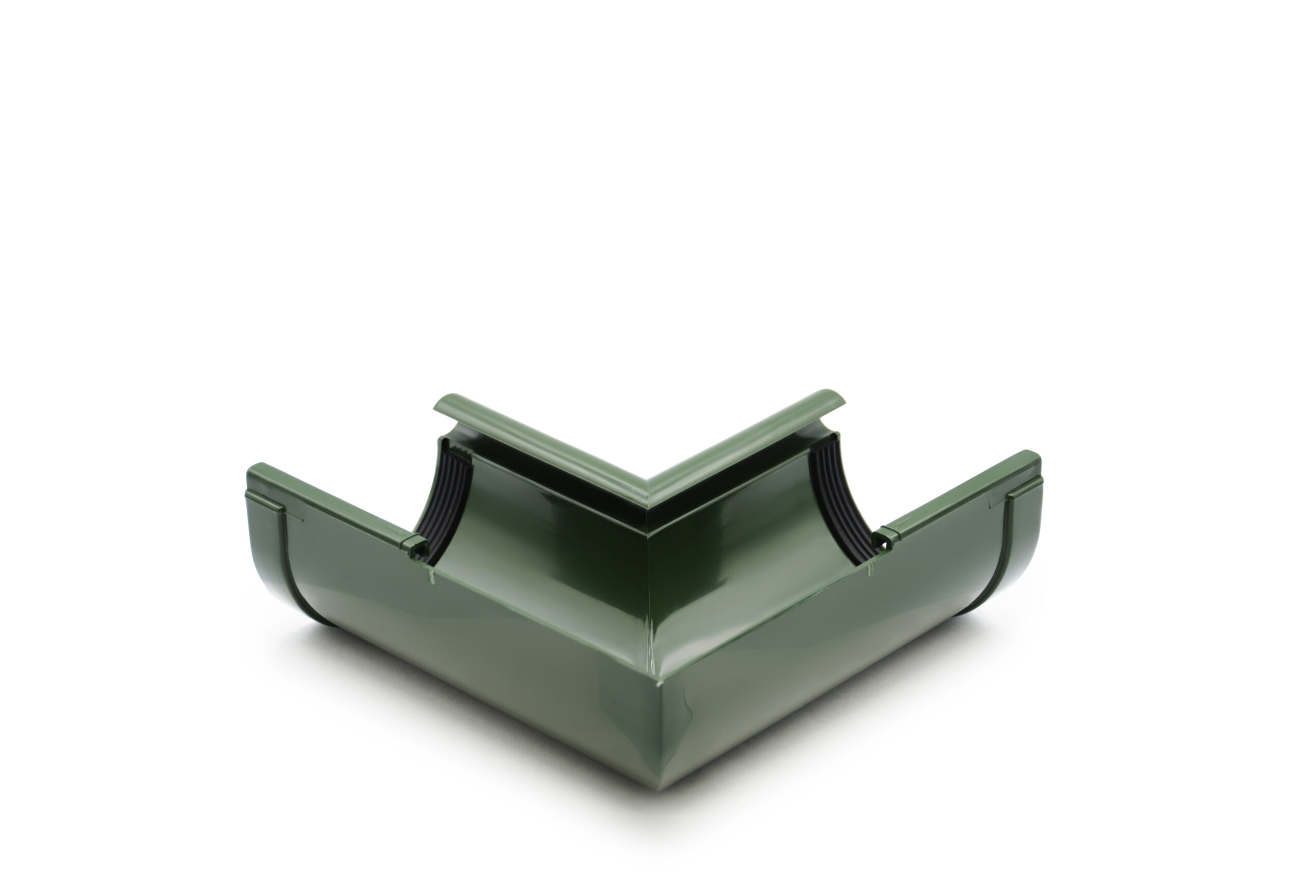 Кут ринви внутрішній 90° зелений 90мм RainWay