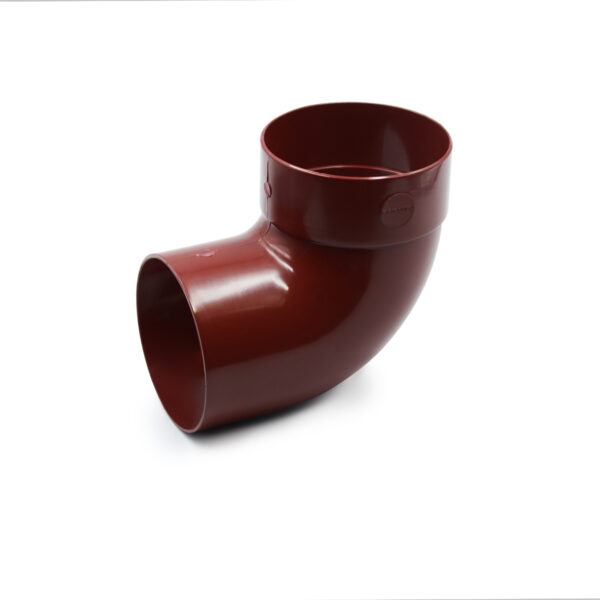 Відвід труби одномуфтовий 87° червоний 75мм  RainWay