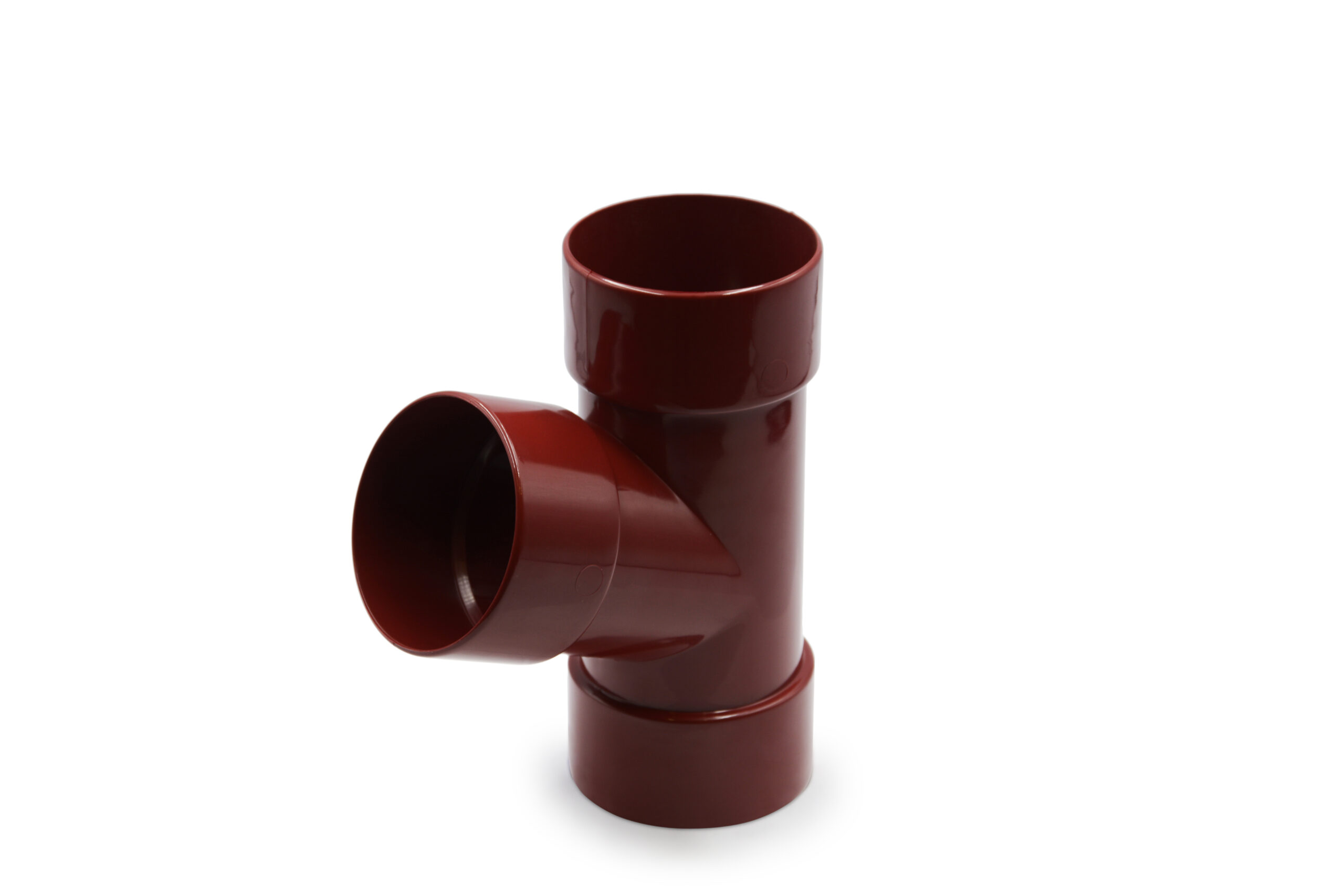 Трійник труби 67° червоний 75мм RainWay