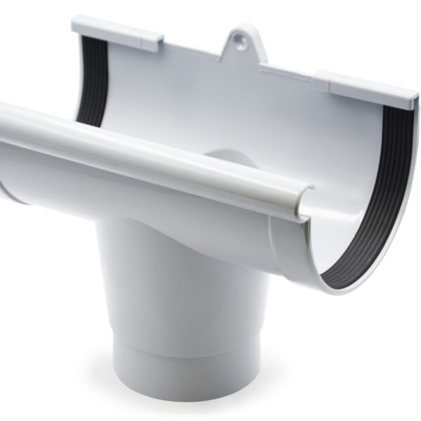 Лійка ринви сіра 130мм RainWay