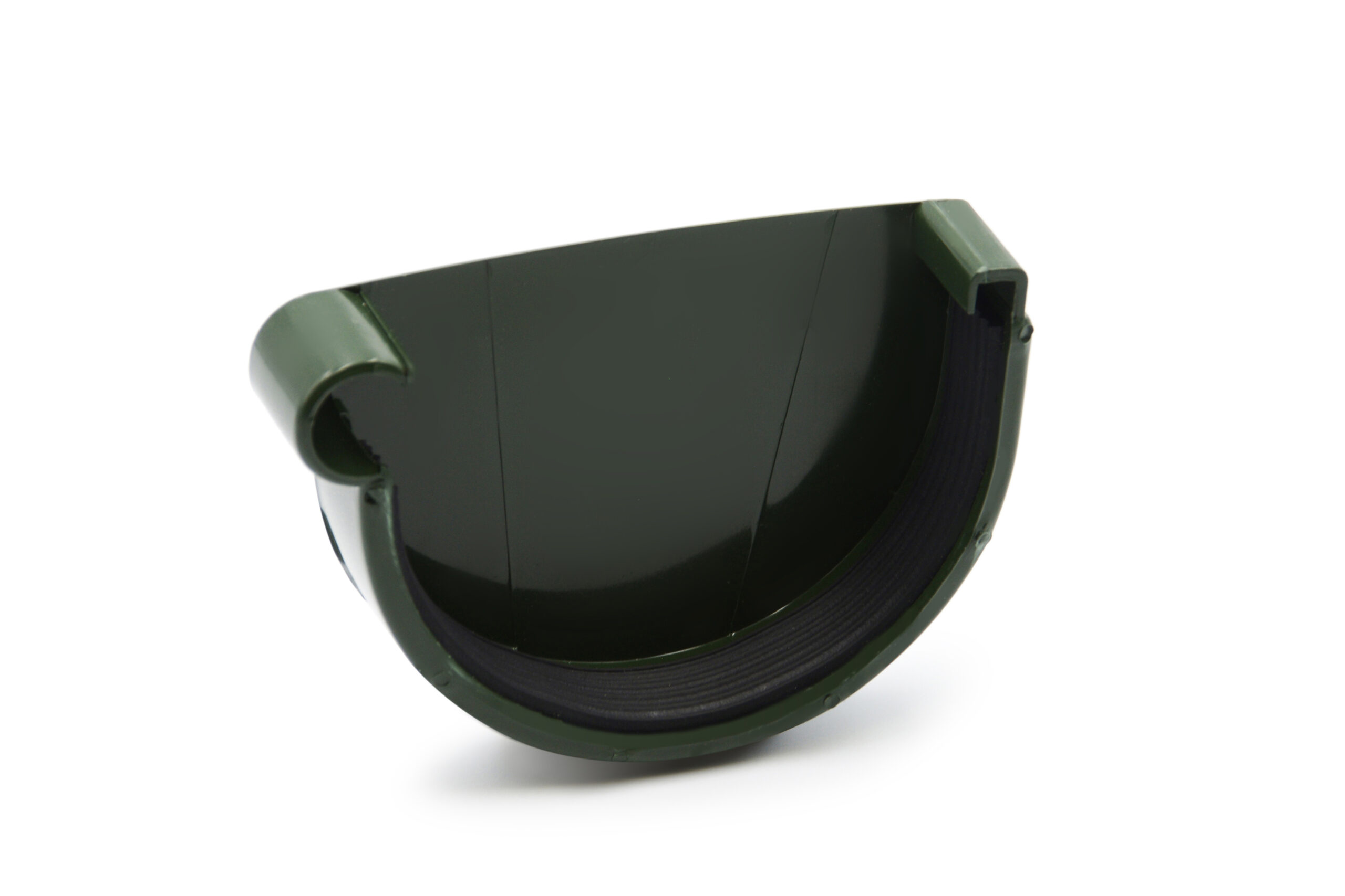 Заглушка ринви ліва зелена  130мм RainWay