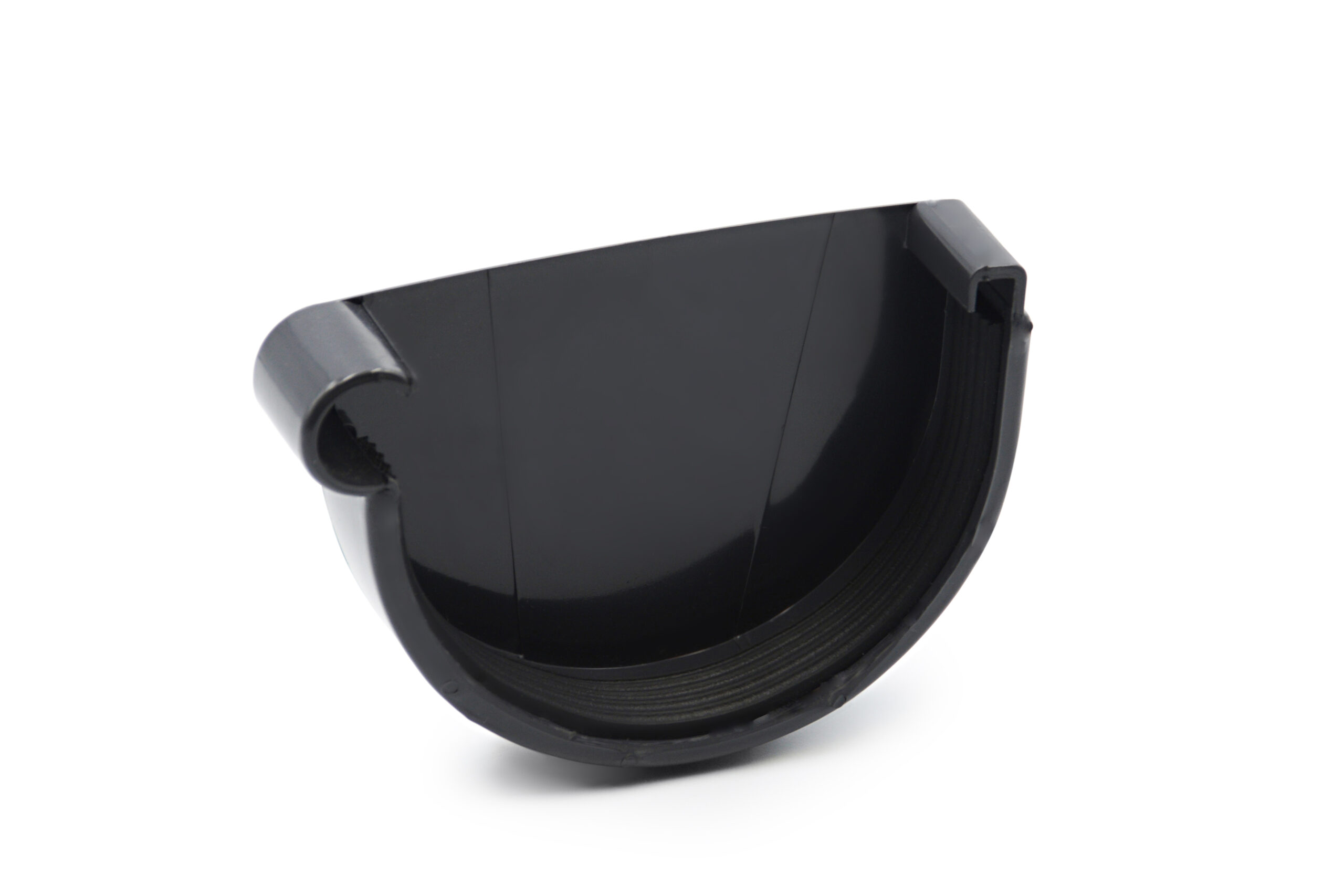 Заглушка ринви ліва графітова 130мм RainWay