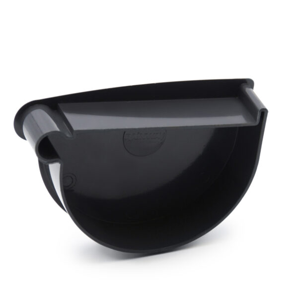 Заглушка лійки ліва графітна 130мм RainWay