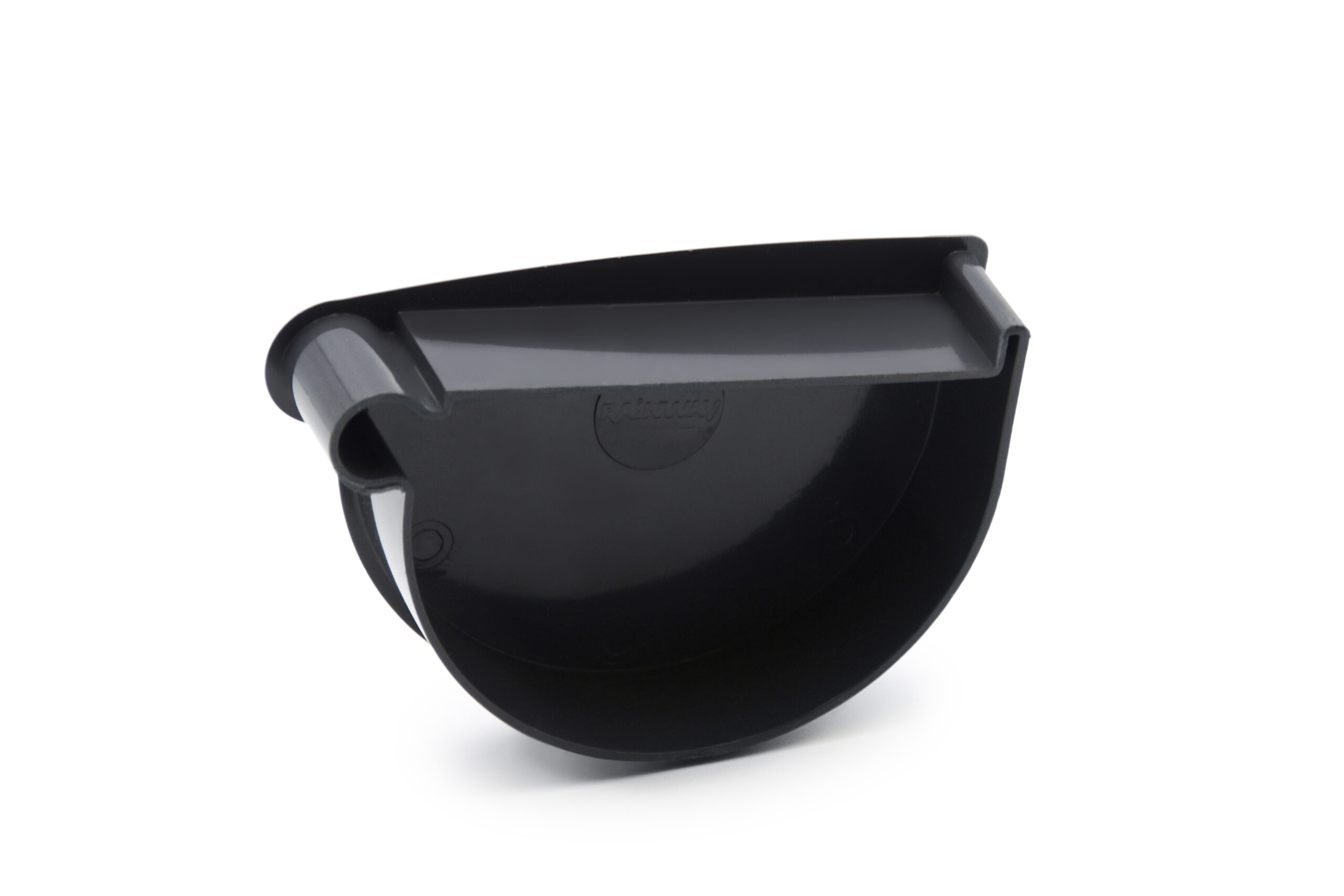 Заглушка лійки ліва графітна 130мм RainWay