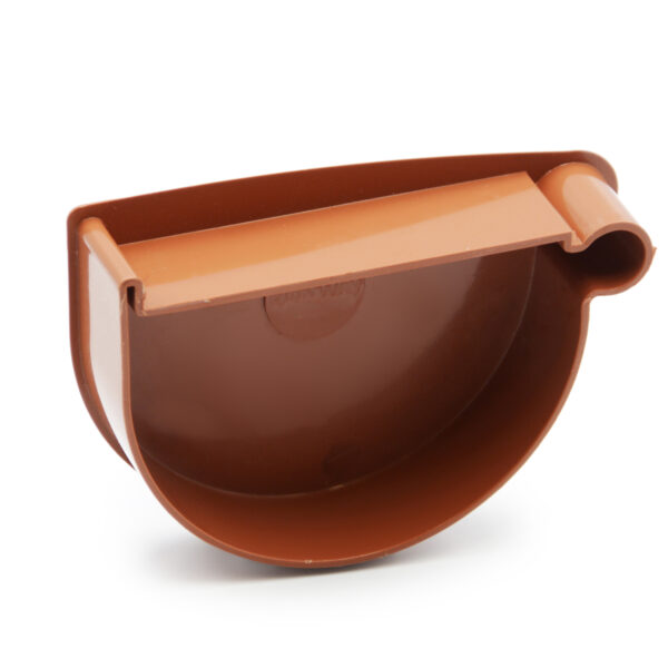 Заглушка лійки права цегляна   130мм RainWay