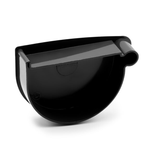 Заглушка лійки права чорна 130мм RainWay