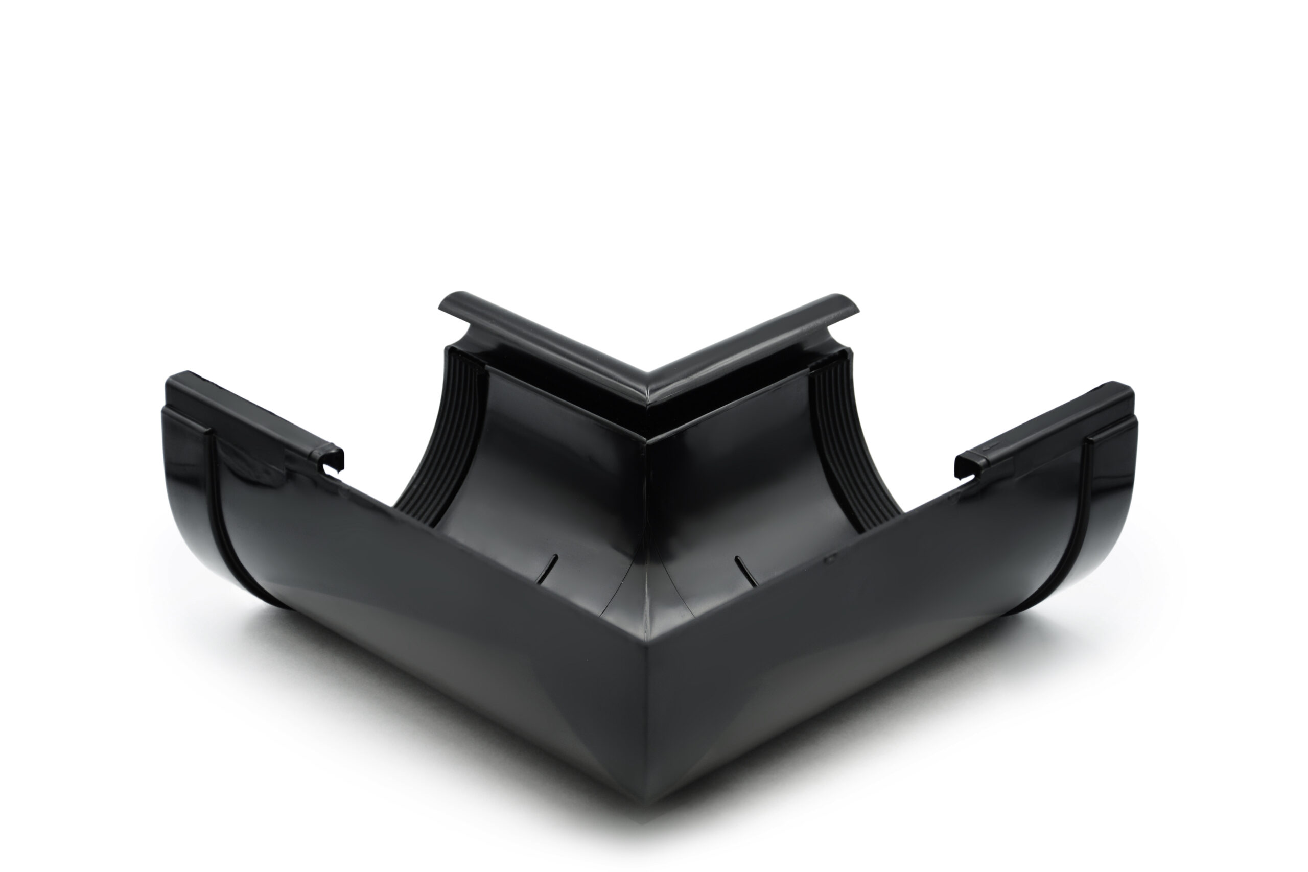 Кут ринви внутрішній 90° чорний 130мм RainWay