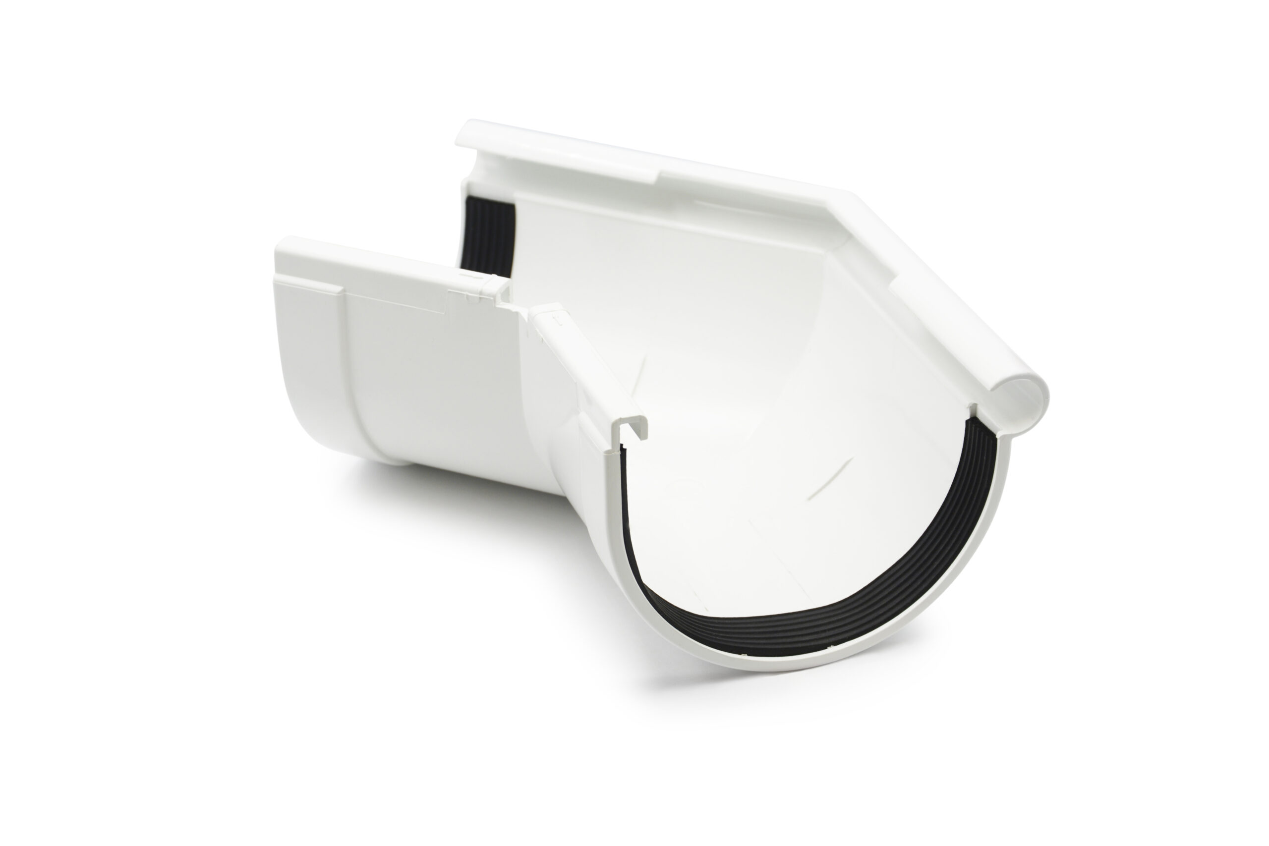 Кут ринви зовнішній 135° білий 130мм RainWay