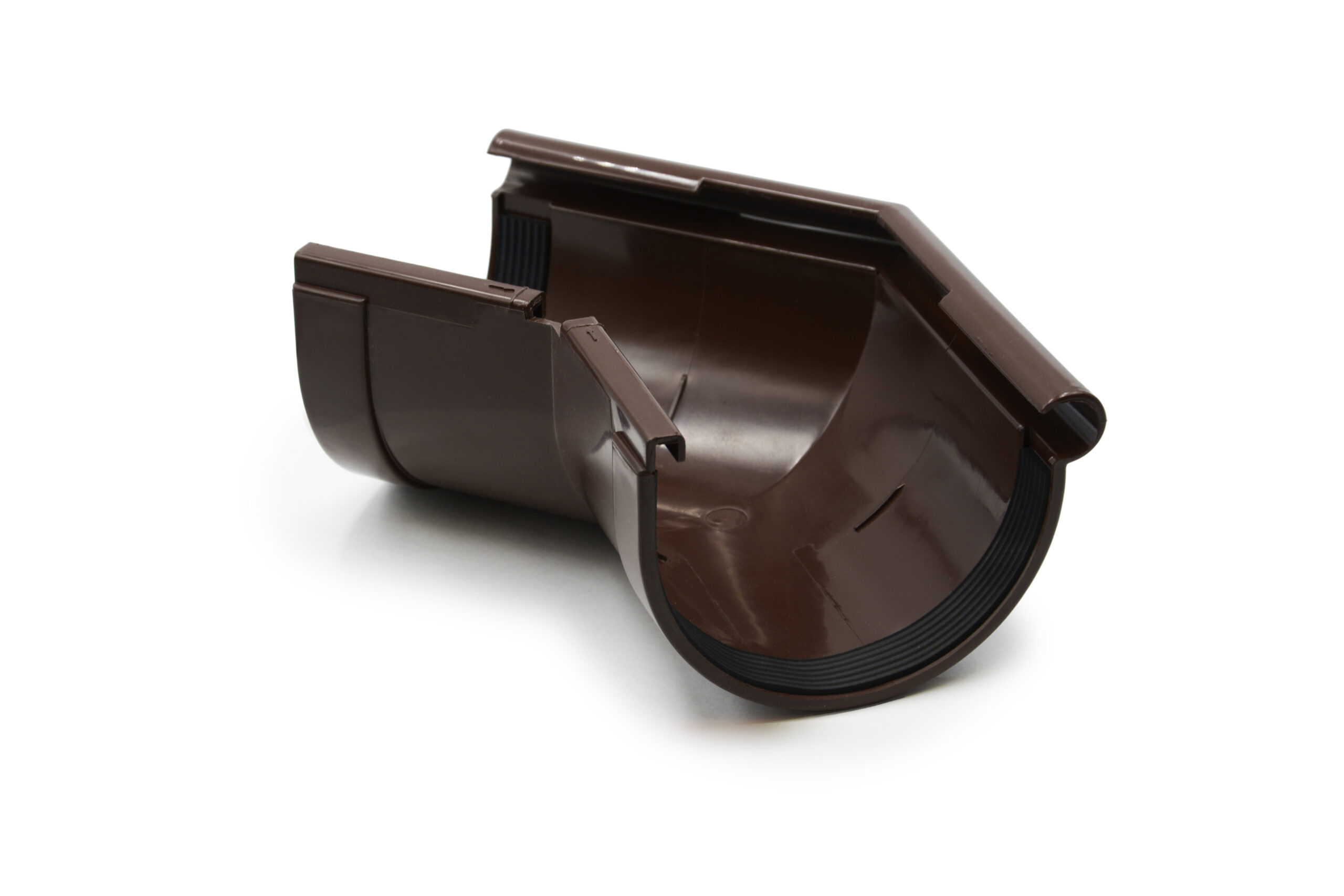 Кут ринви зовнішній 135° коричневий 130мм RainWay