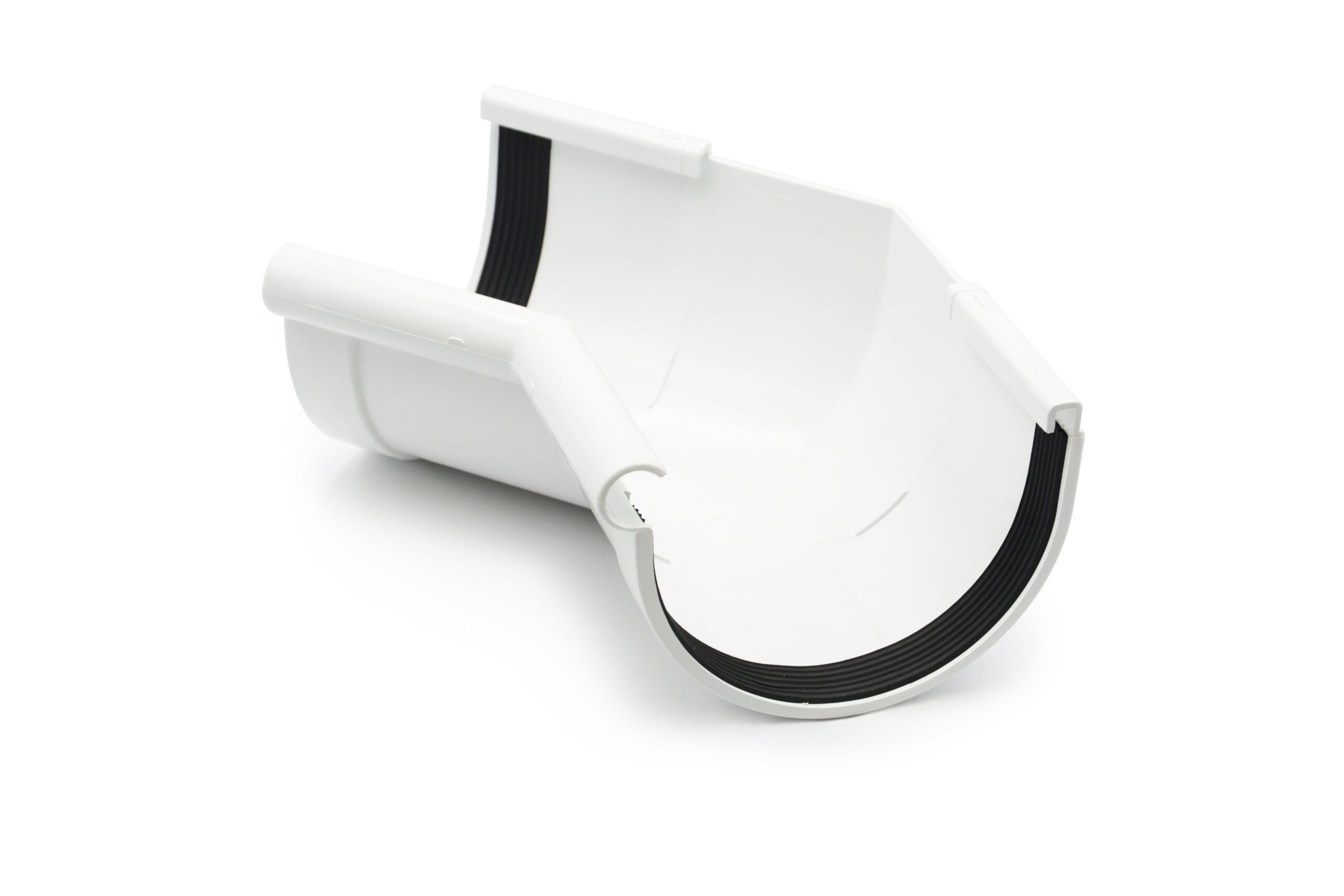 Кут ринви внутрішній 135° білий 130мм RainWay