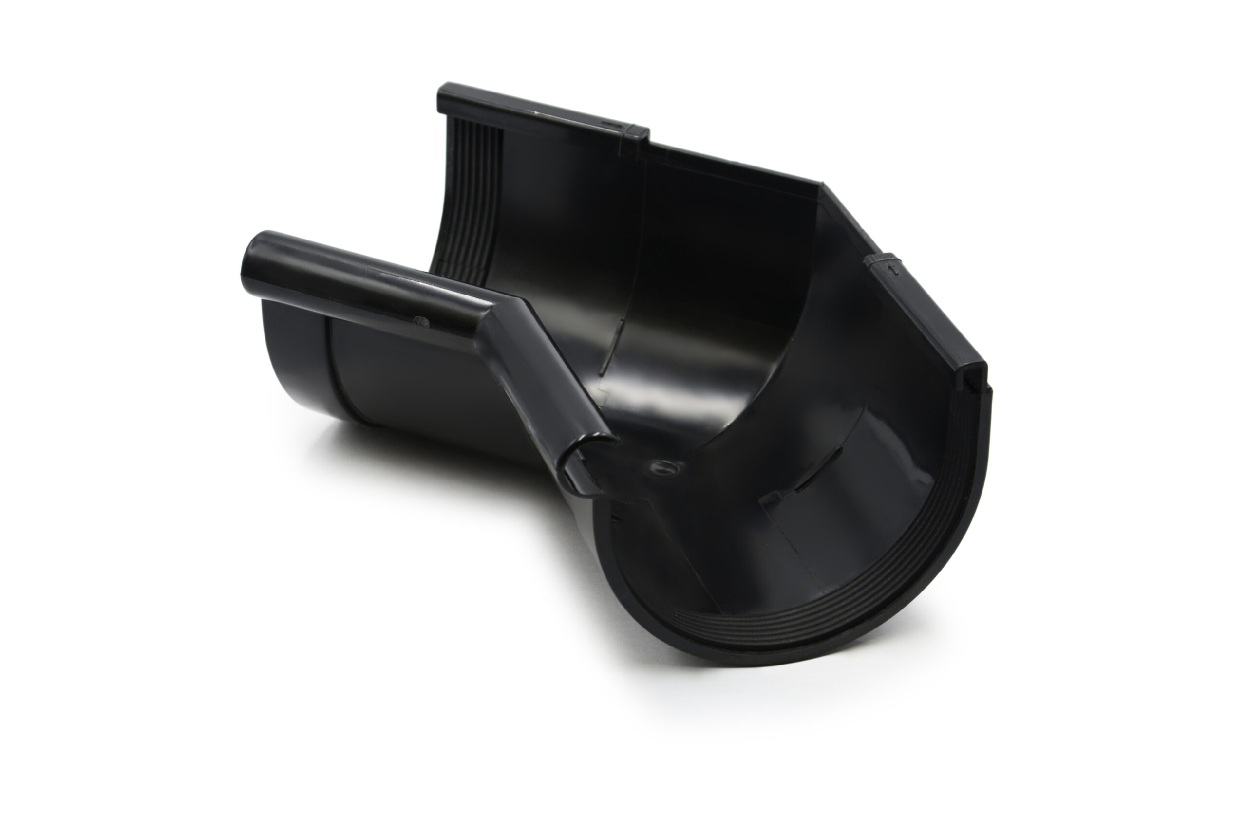 Кут ринви внутрішній 135° чорний 130мм RainWay