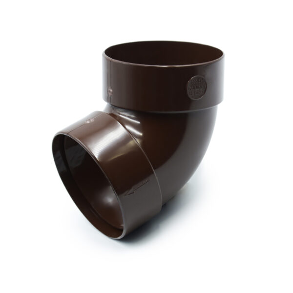 Відвід труби двомуфтовий 67° коричневий  100мм  RainWay