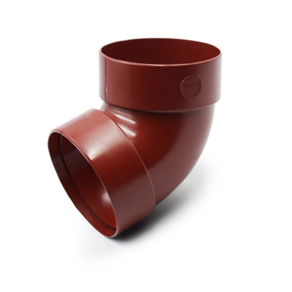 Відвід труби двомуфтовий 67° червоний  100мм  RainWay