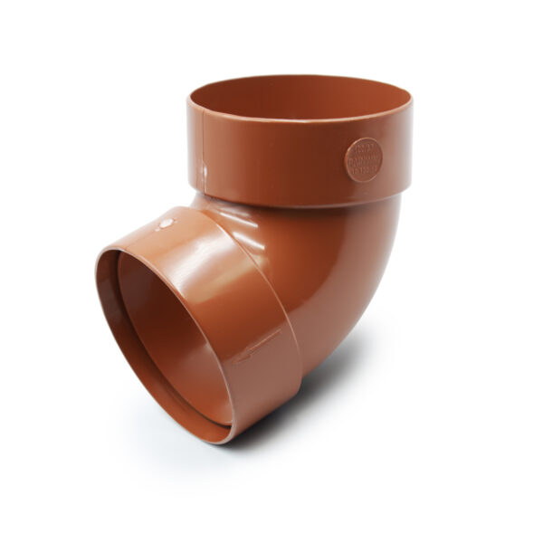 Відвід труби двомуфтовий 67° цегляний  100мм  RainWay