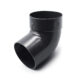 Відвід труби одномуфтовий 67° графітовий 100мм RainWay