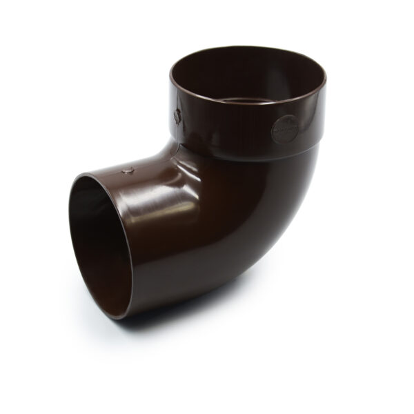 Відвід труби одномуфтовий 87° коричневий 100мм RainWay