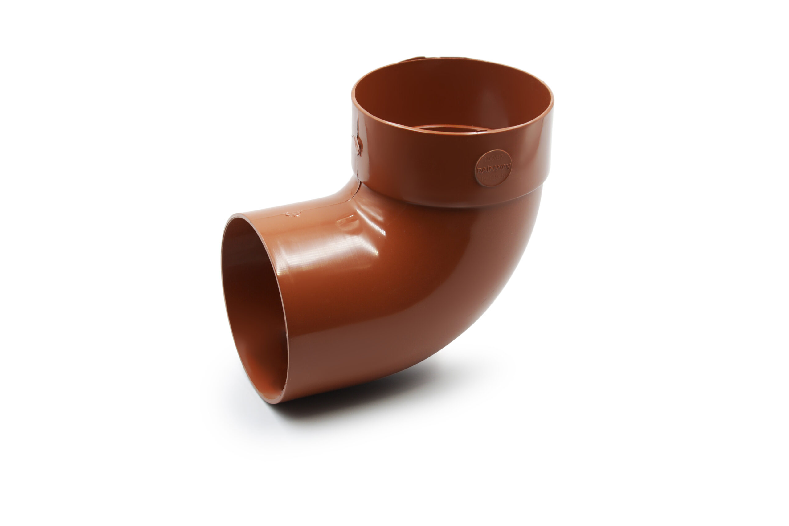 Відвід труби одномуфтовий 87° цегляний 100мм  RainWay