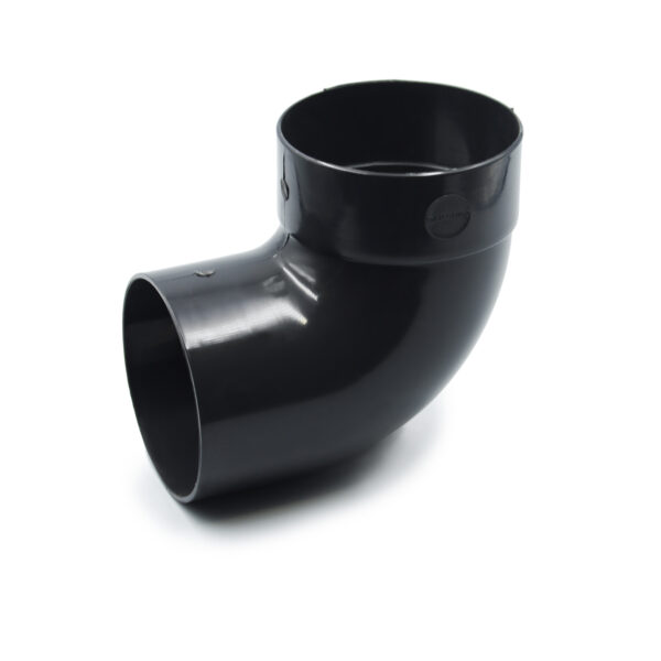 Відвід труби одномуфтовий 87° графітний 100мм  RainWay