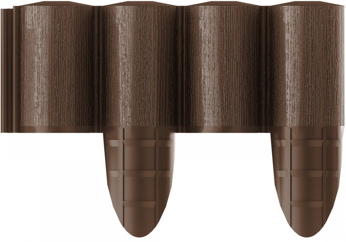 Газонне огородження 4 элементів ECO коричневе 2