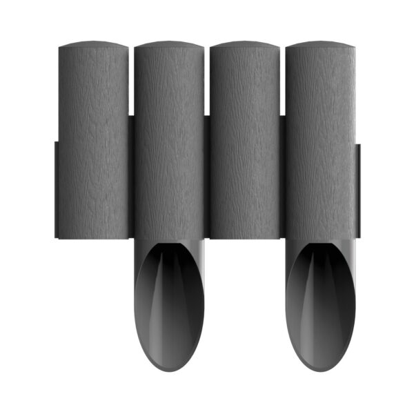 Газонне огородження 4 елементи STANDARD графіт 2