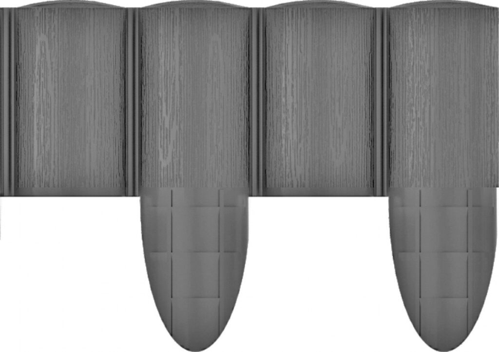 Газонне огородження 4 элементів ECO графіт2