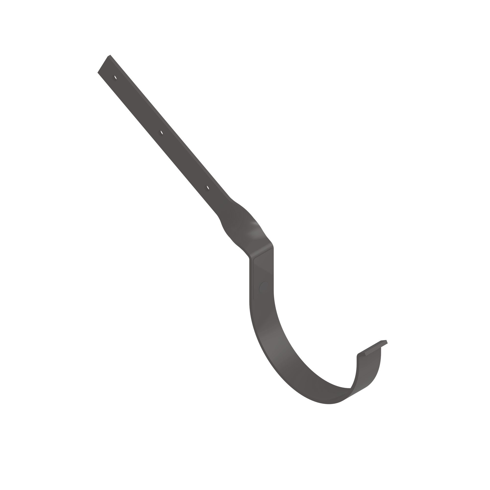 Кронштейн ринви зігнутий INES 120мм